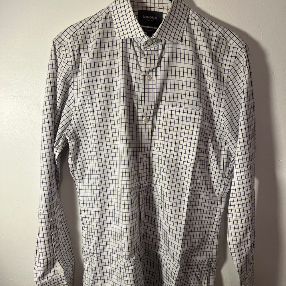 Bonobos wrinkle free tailored slim dress shirt. Size 16 34.